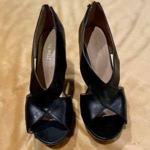 Nine West Black Wedges
